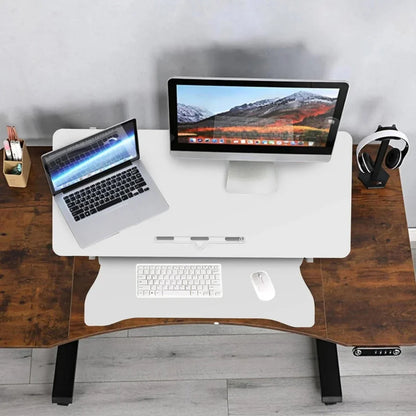 37-Inch Standing Desk Riser – Dual-Tier Sit-Stand Converter