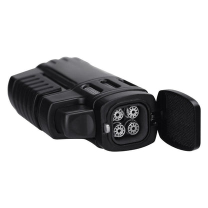 4-Jet Torch Lighter – Windproof Butane Flame | Refillable Outdoor & Camping Lighter