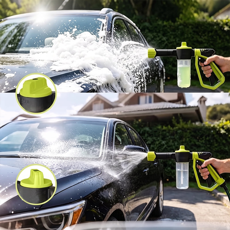 2-in-1 Car Wash Foam Cannon – Garden Hose Spray Gun Kit – image 6