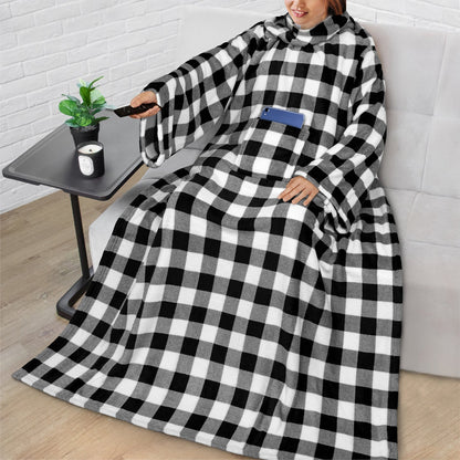 Cozy Fleece Blanket with Pocket – Soft Warm Throw Blanket