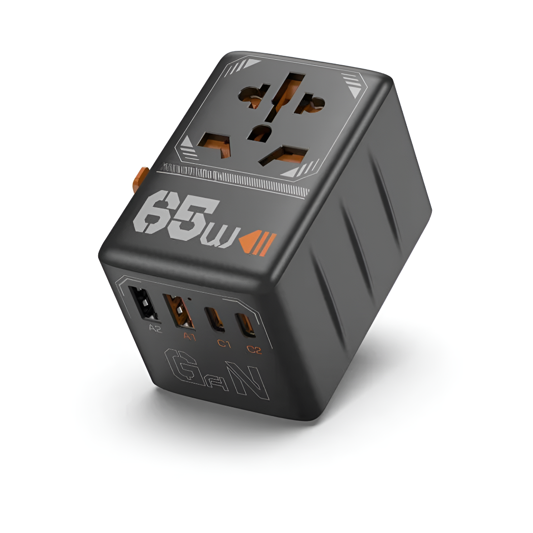 100W Universal Travel Adapter – Compact, Worldwide Charging
