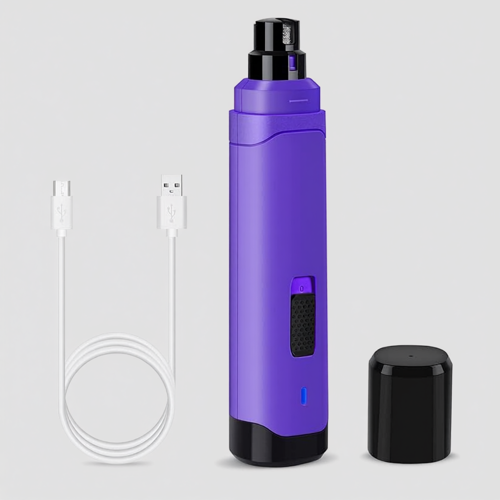 Electric Pet Nail Grinder – 2-Speed Dog & Cat Trimmer