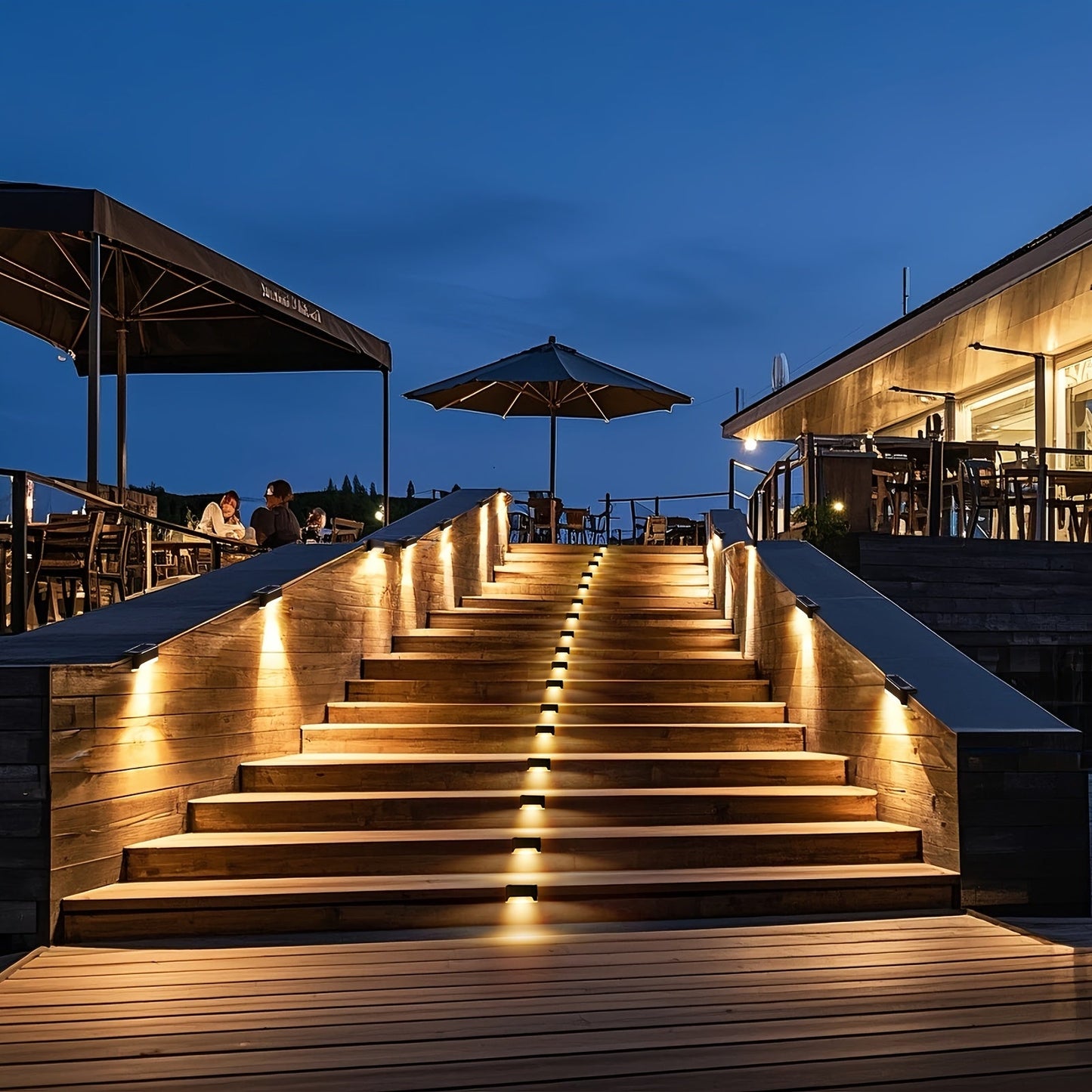 Solar LED Deck Lights - Outdoor Stair & Path Lights