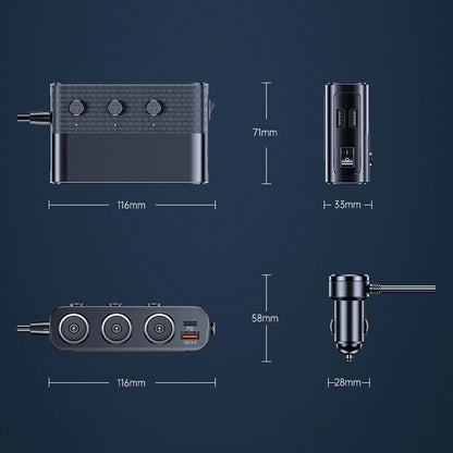7-in-1 Car 12 V Socket Adapter with Four USB Ports product image 10