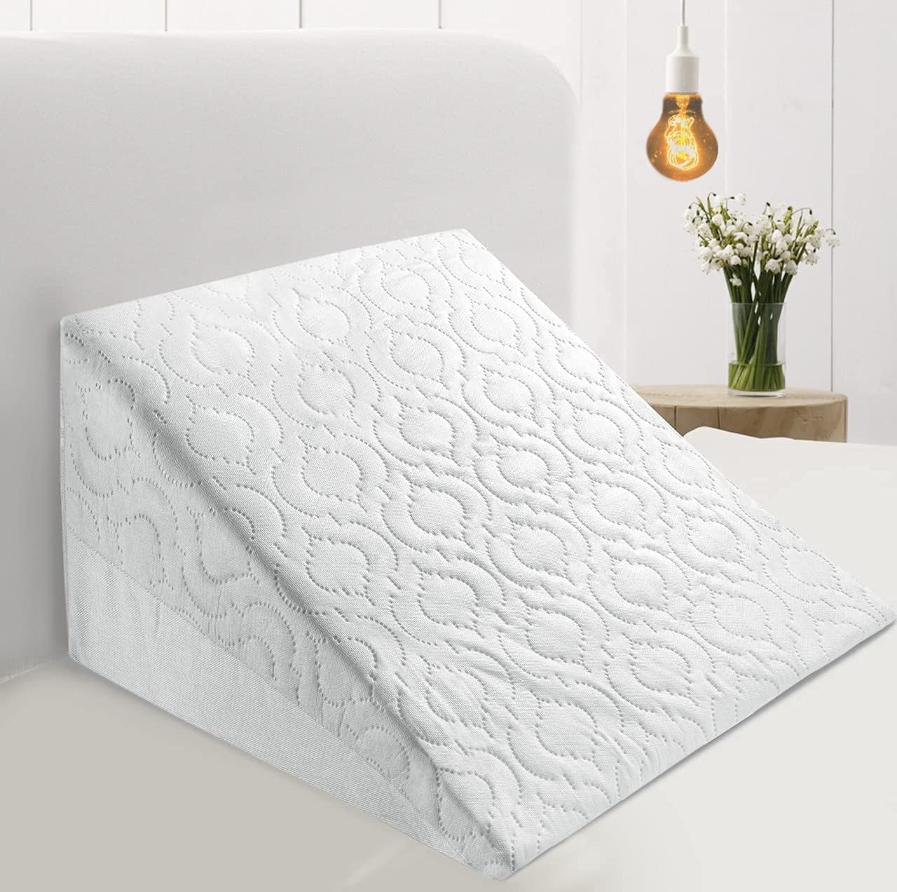 Large Triangle Wedge Pillow - Adjustable Recline Support