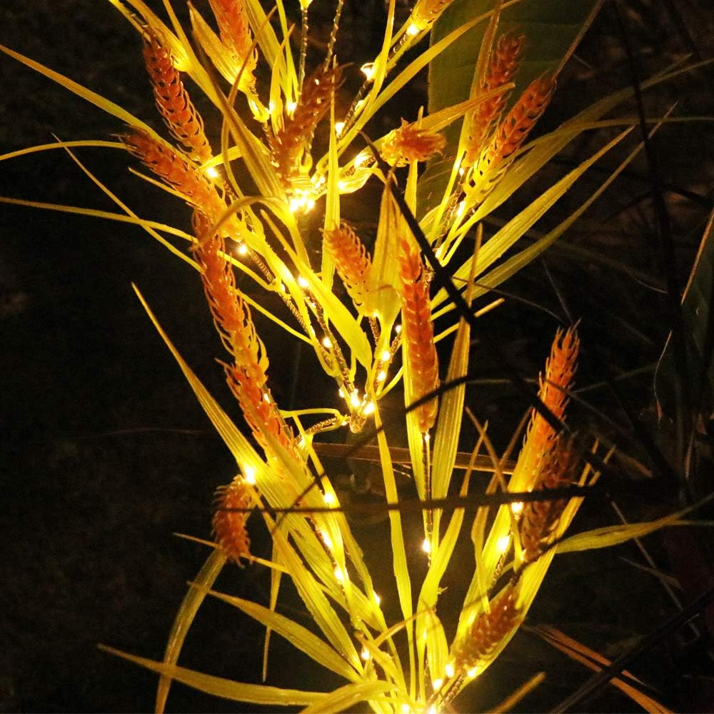 Solar Wheat Ear Garden Lights – 7-Head Outdoor Decor
