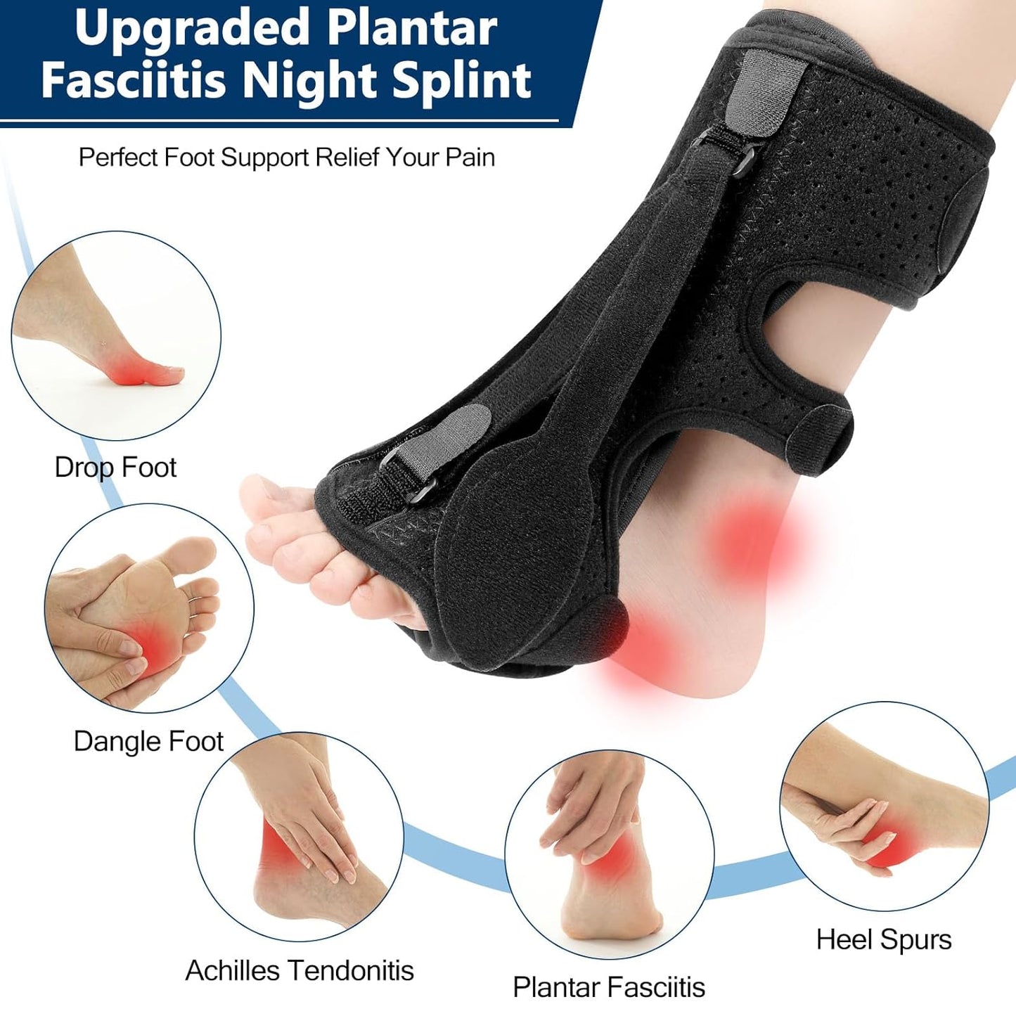 Night Splint for Plantar Fasciitis Foot Support