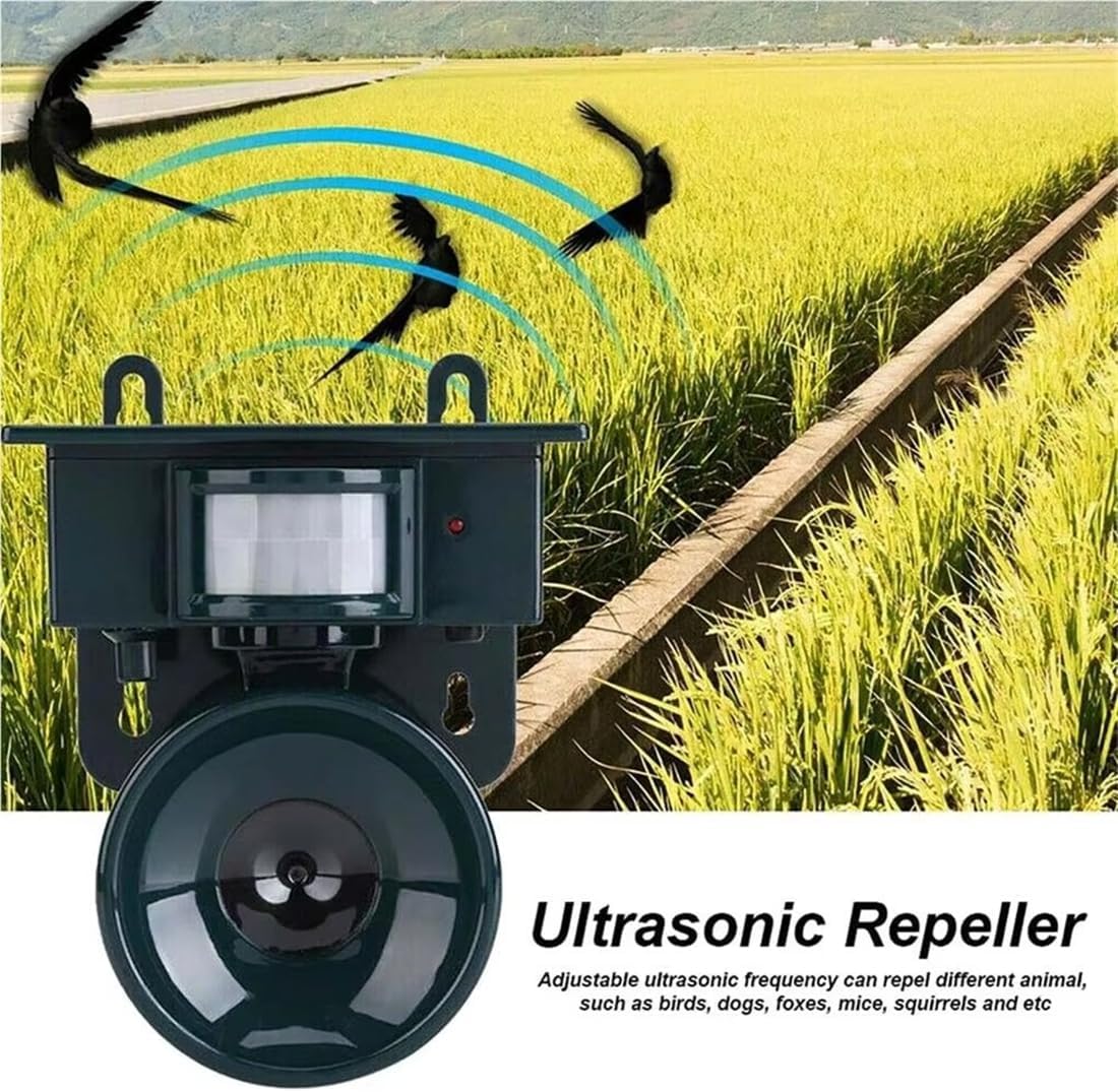 Ultrasonic Outdoor Bird Deterrent – Garden & Crop Repeller