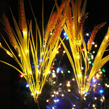 Solar Wheat Ear Garden Lights – 7-Head Outdoor Decor