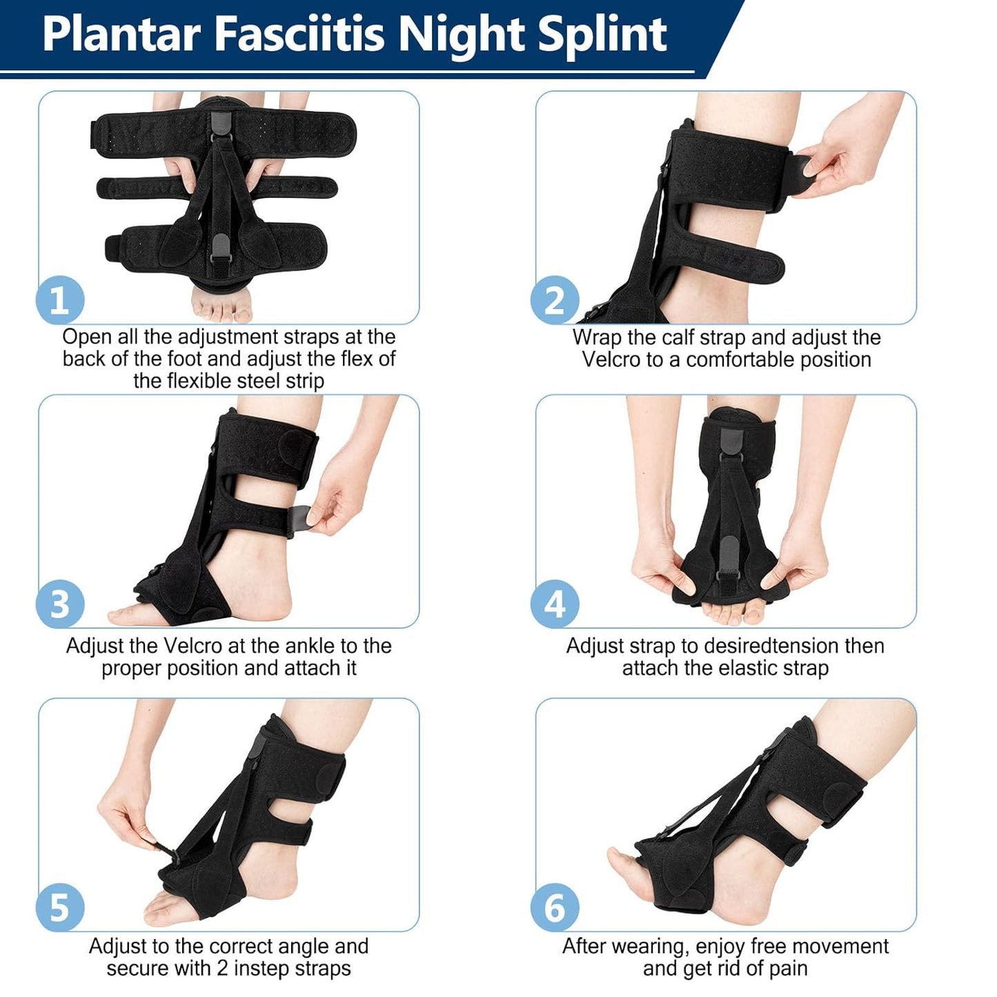 Night Splint for Plantar Fasciitis Foot Support