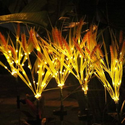 Solar Wheat Ear Garden Lights – 7-Head Outdoor Decor