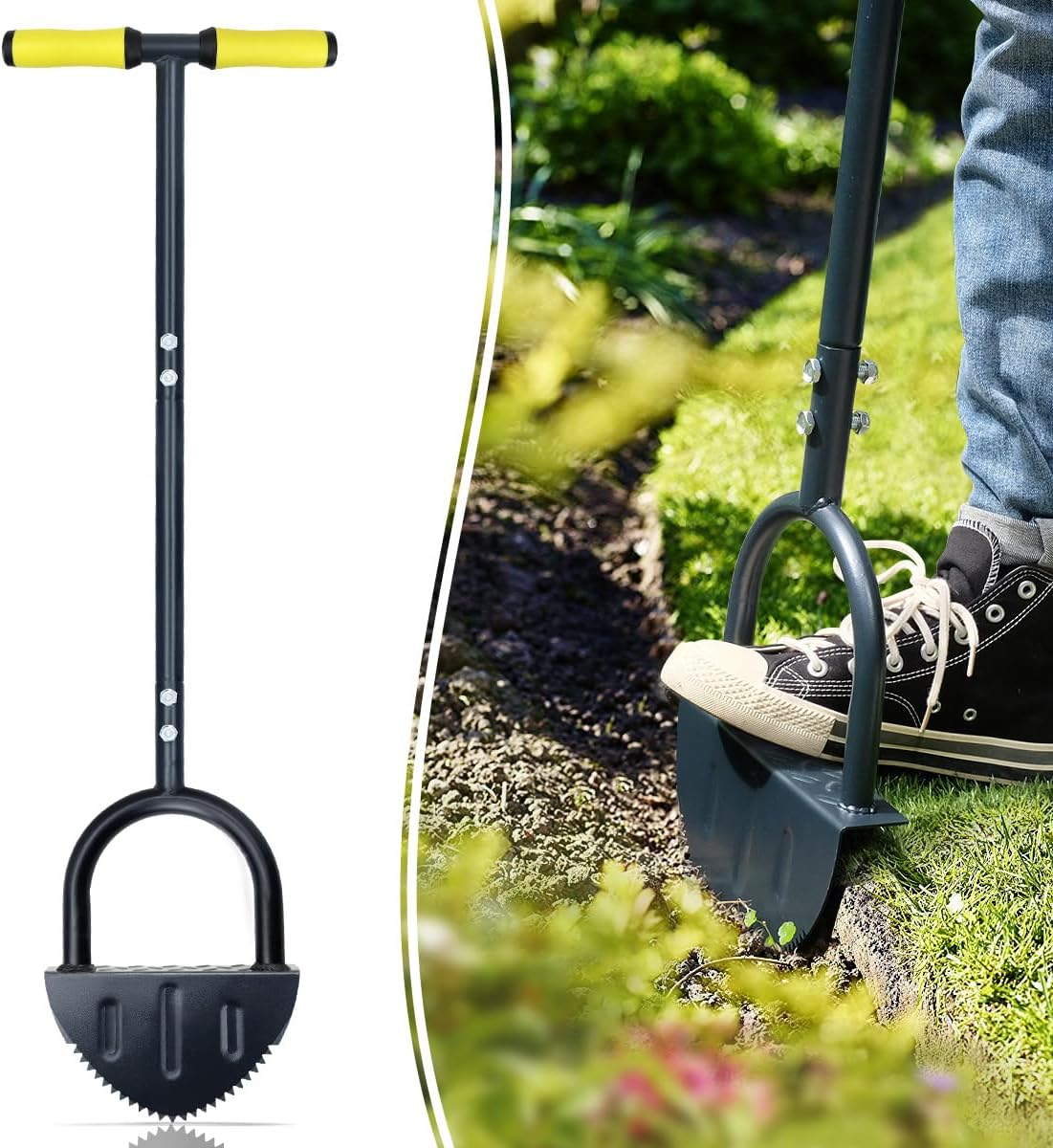 Half Moon Lawn Edger Shovel – Manual Grass Border Tool