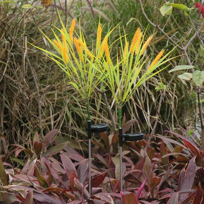 Solar Wheat Ear Garden Lights – 7-Head Outdoor Decor