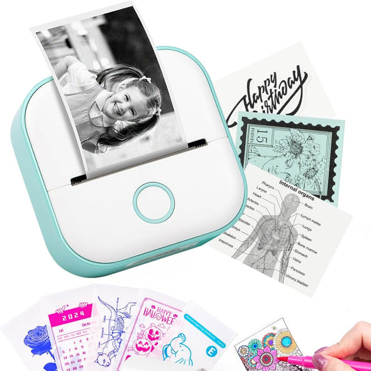 Mini Portable Sticker & Label Printer - Bluetooth, Inkless