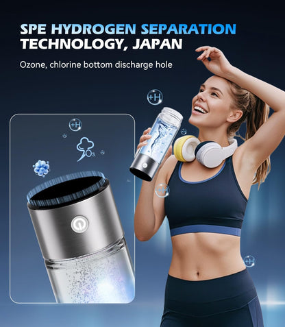 Hydrogen-Infused Water Bottle - Rechargeable