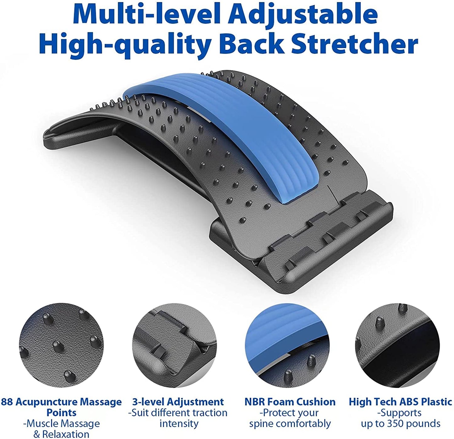 Back Relief Stretcher – Spine & Lumbar Pain Support Device