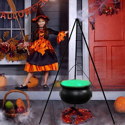 Halloween Witch Cauldron Decor - Lighted Candy Bowl