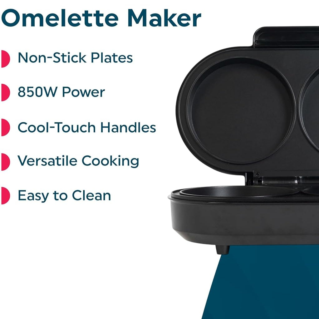 Electric Omelette Maker - Dual Non-Stick Cooker