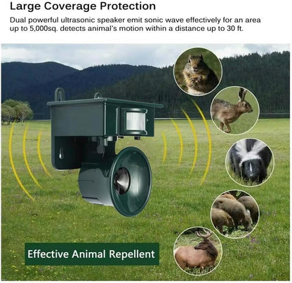 Ultrasonic Outdoor Bird Deterrent – Garden & Crop Repeller