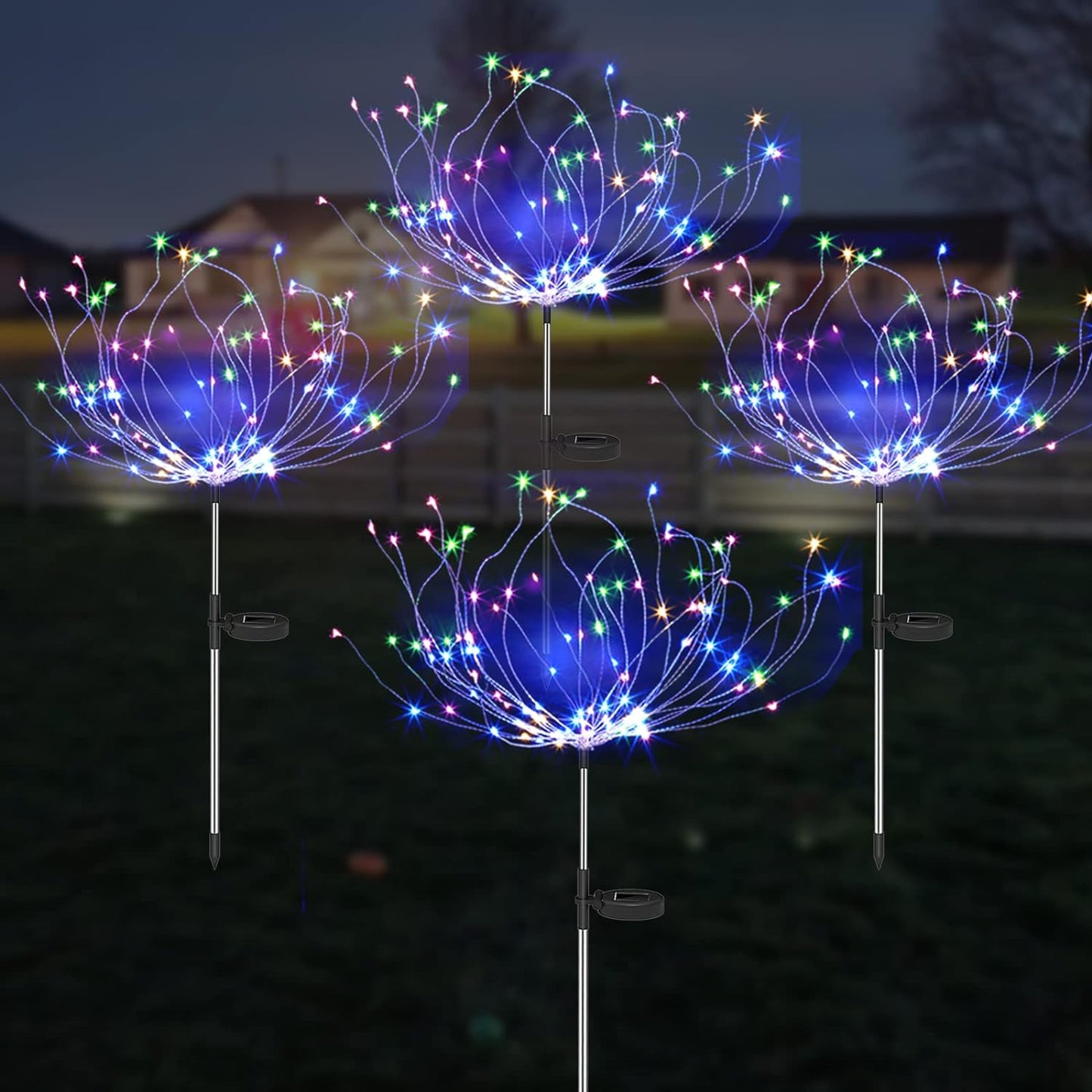 Solar Firework Garden Lights Waterproof LED Decor