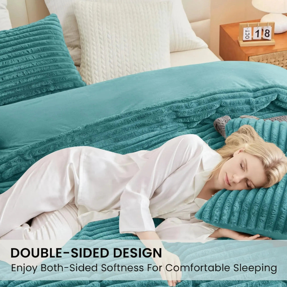 Winter Flano Fleece Duvet Cover Set – 3 Pieces