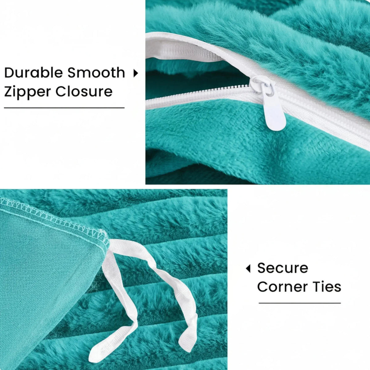 Winter Flano Fleece Duvet Cover Set – 3 Pieces
