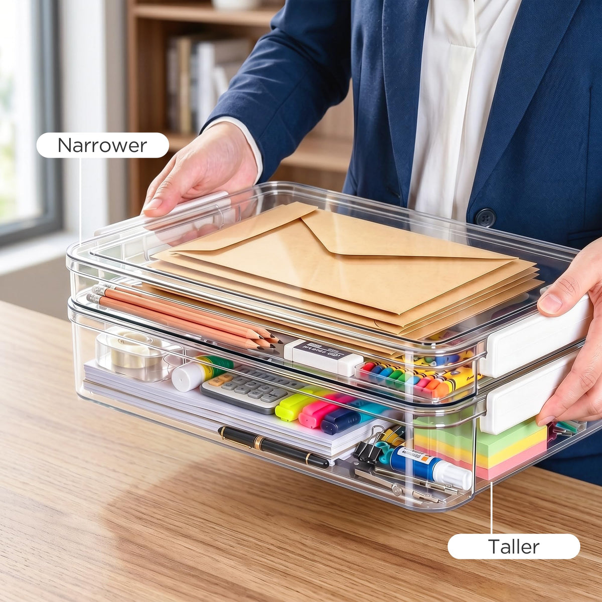 Acrylic Paper Organiser – 3 Pieces