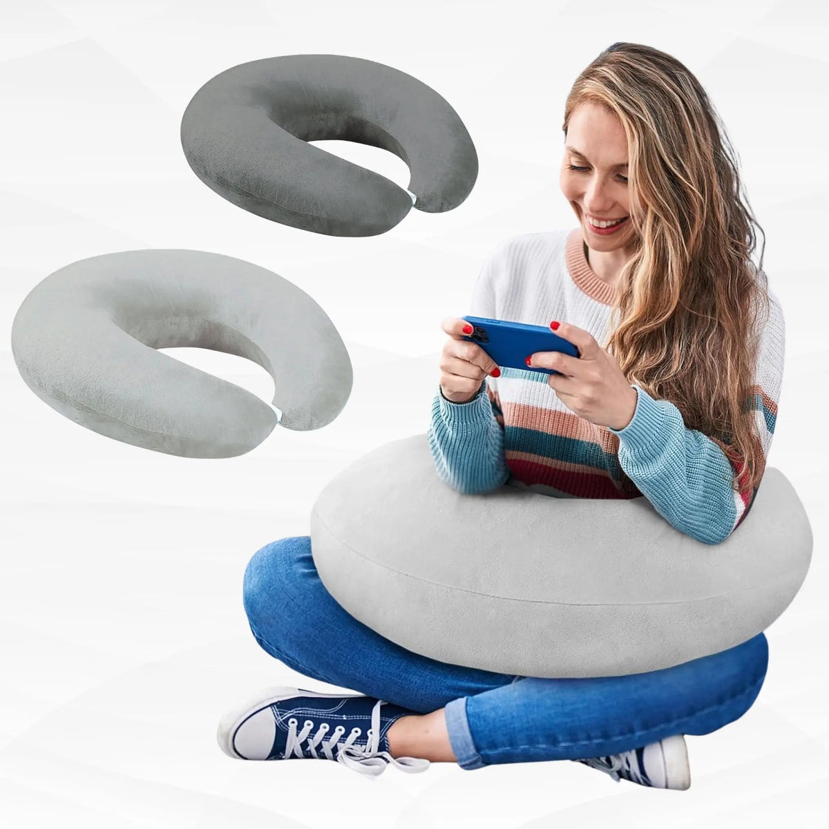 U-Shaped Lap and Arm Support Cushion