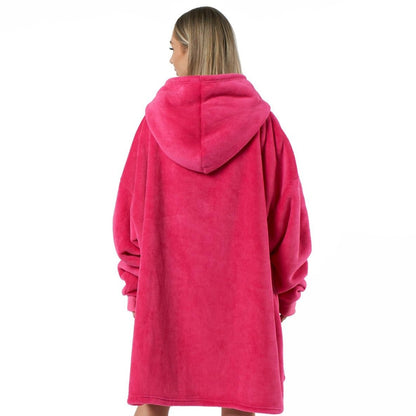 Oversized Hoodie Blanket - Plush Sherpa Lining