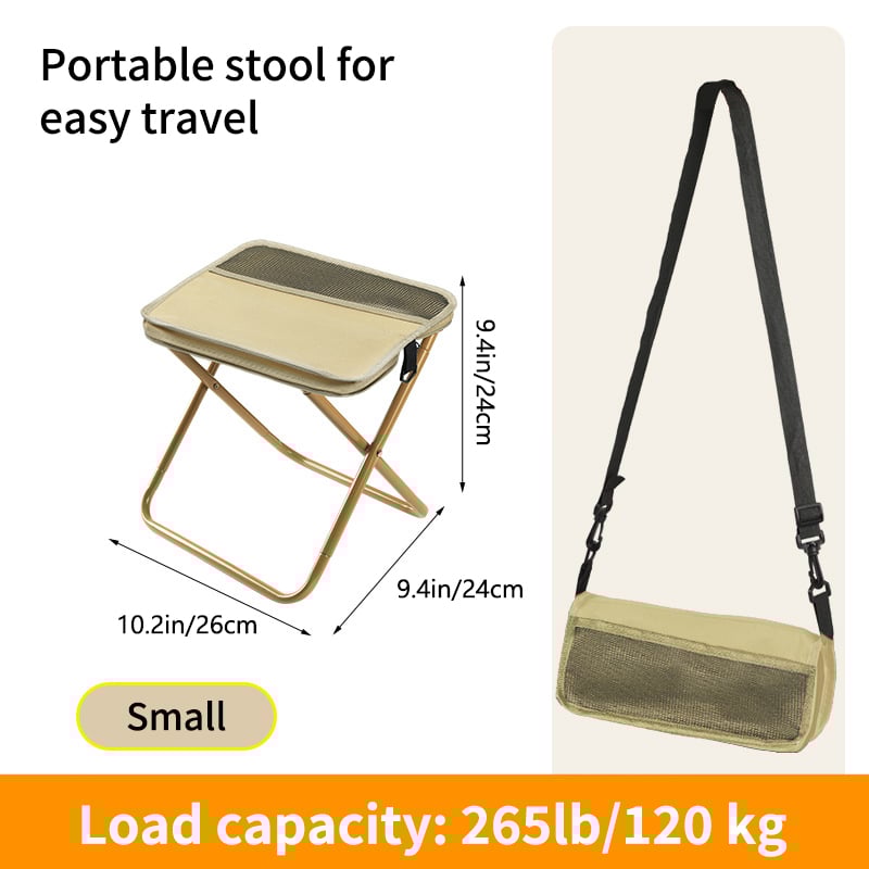 Ultra-Light Folding Stool – Heavy Duty 265 lb Capacity