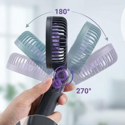 Portable Handheld Turbo Fan with Ice Cooling Plate