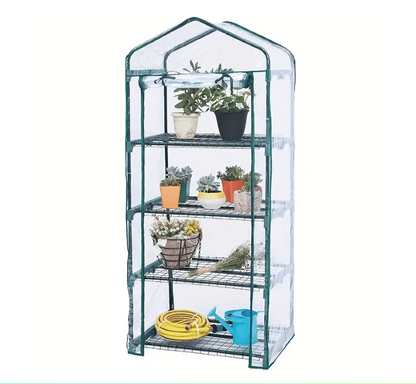 4-Tier Greenhouse PVC Cover – Waterproof Plant Protector