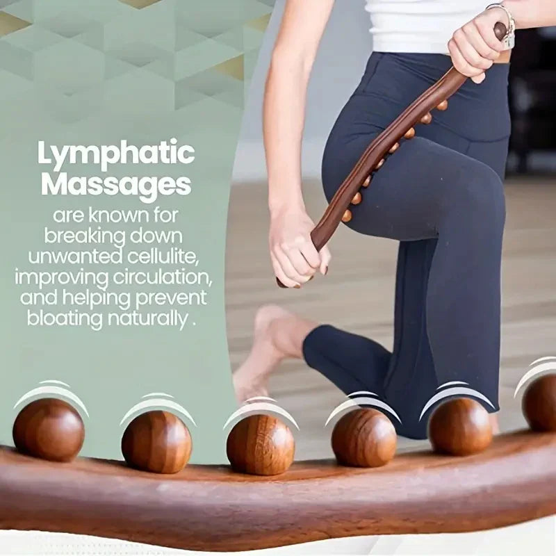 Wooden Cellulite Massage Roller – Natural Body Relief
