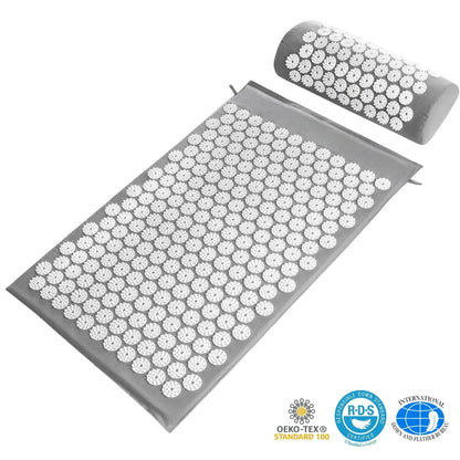 Acupressure Relaxation Mat and Pillow Set