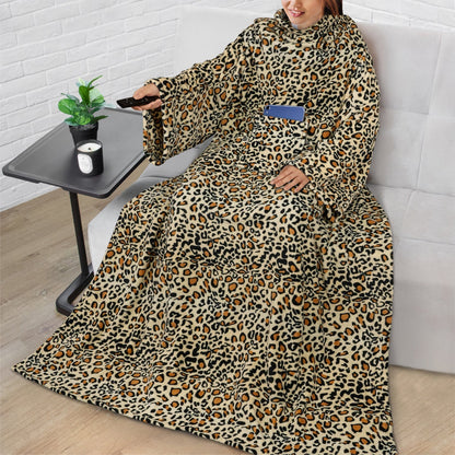 Cozy Fleece Blanket with Pocket – Soft Warm Throw Blanket