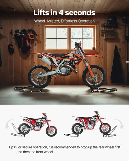 Motorcycle Front & Rear Lift Stand 850lb