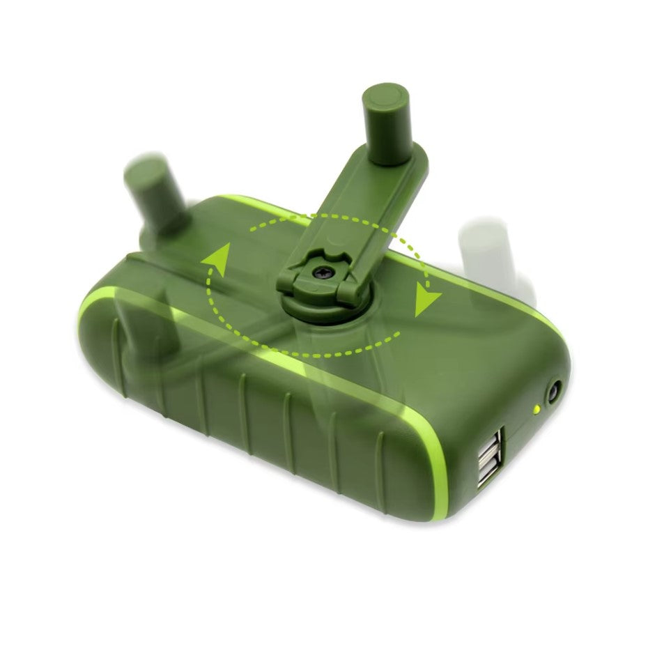Hand Crank Solar Power Bank - Portable and Emergency Ready