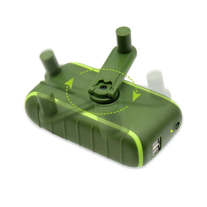 Hand Crank Solar Power Bank - Portable and Emergency Ready