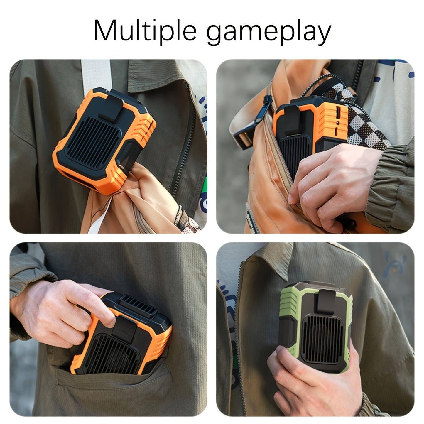 Portable Waist Fan for Hands-Free Cooling on Hot Days