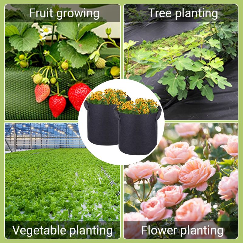 Felt Fabric Planting Bag – Breathable for Healthy Roots