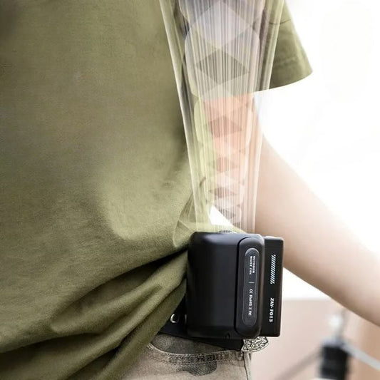 Rechargeable Hands-Free Belt Clip Fan