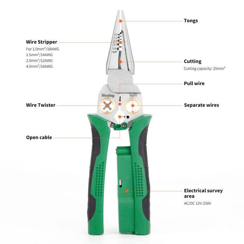 8-in-1 Wire Stripper with Voltage Detection image 4