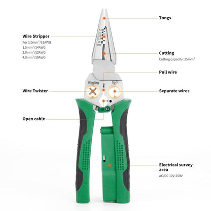 8-in-1 Wire Stripper with Voltage Detection image 4