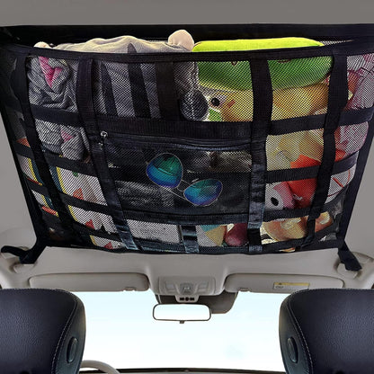 Elastic Interior Cargo Net for Car Storage