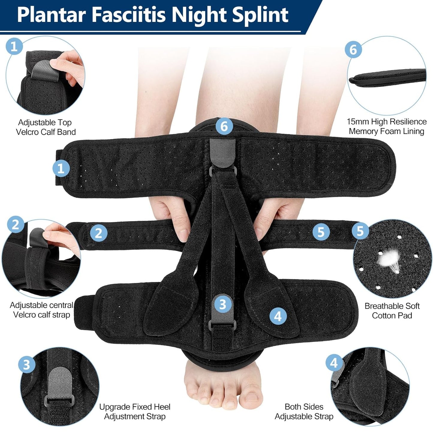 Night Splint for Plantar Fasciitis Foot Support