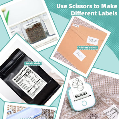 Mini Portable Sticker & Label Printer - Bluetooth, Inkless