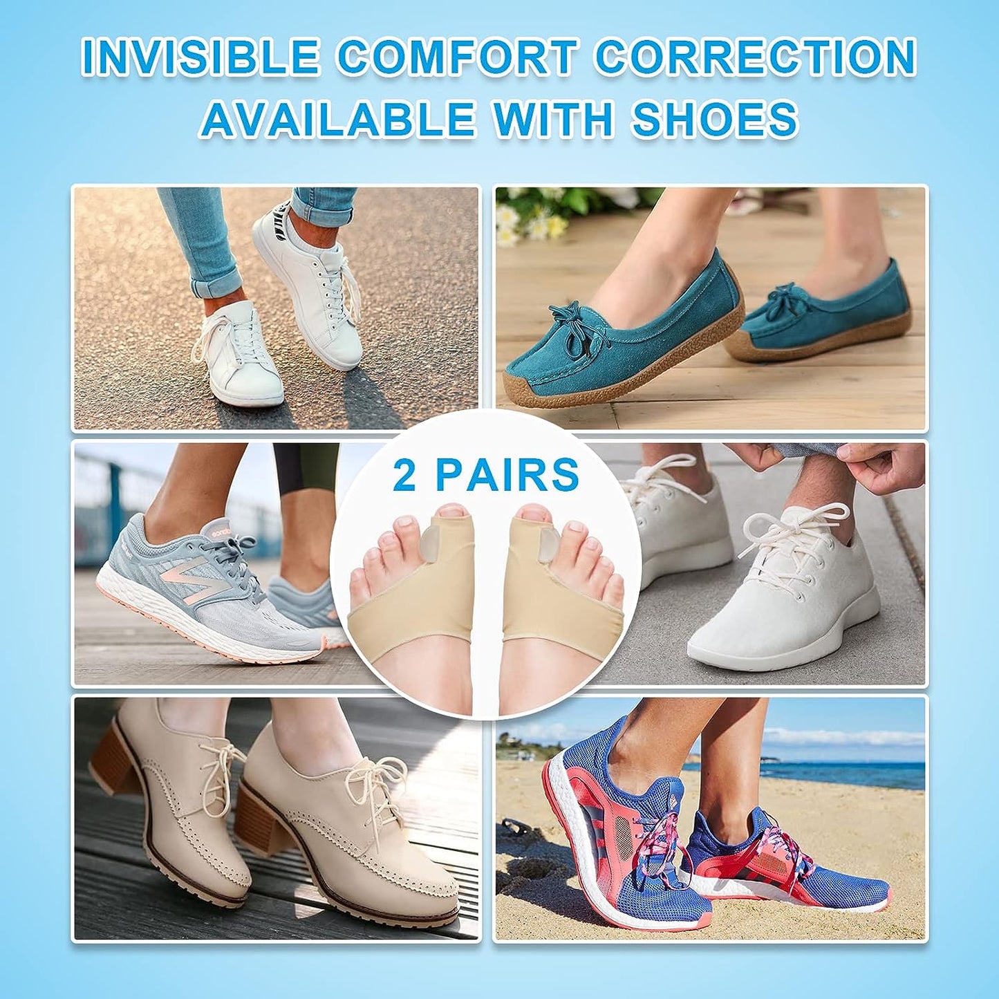 Bunion Corrector Sleeve with Gel Pad - 1 Pair