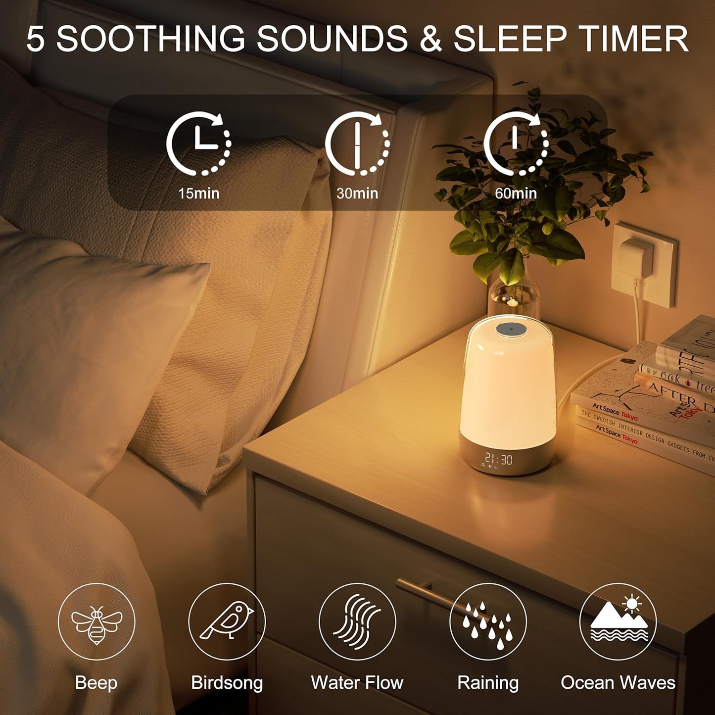Sunrise Alarm Clock with Natural Sounds