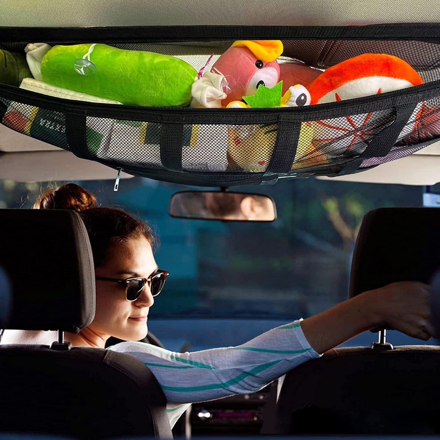 Elastic Interior Cargo Net for Car Storage