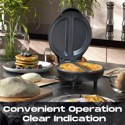 Dual Omelette Maker - Non-Stick, No Flip Required